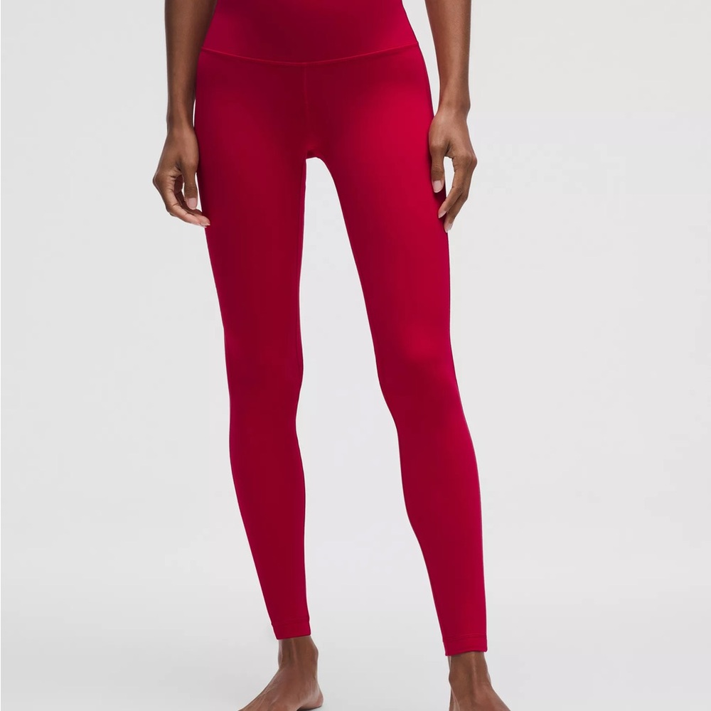 Lululemon Women's High-Rise Red Athletic Leggings SZ 4